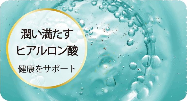 潤い満たすヒアルロン酸